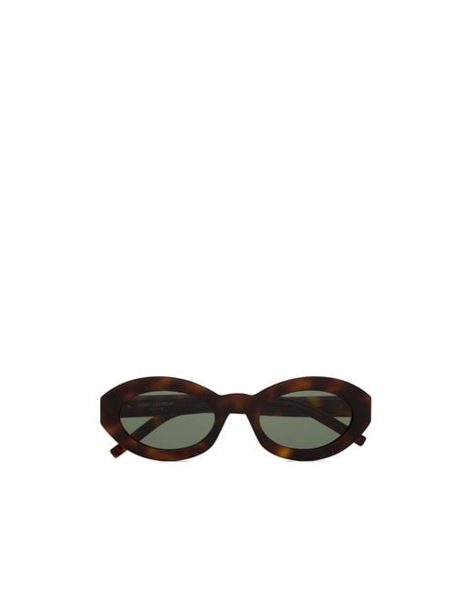 Saint Laurent Multicolor Eyewear Sl M136 Oval Frame Sunglasses