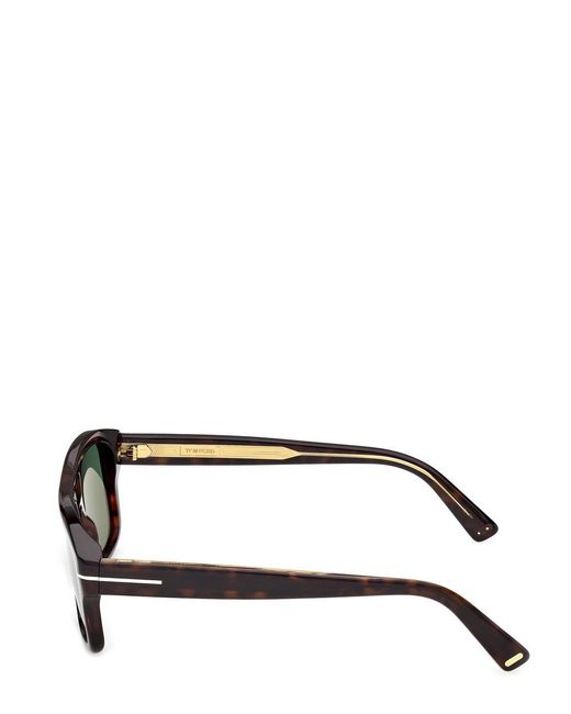 Tom Ford Green Aviator-Style Sunglasses