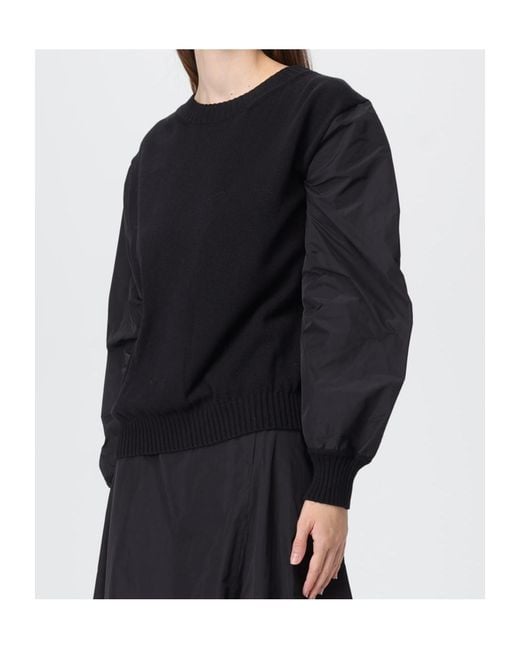 Max Mara Black Long-Sleeved Knitted Shirt