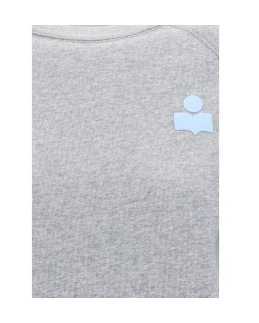Isabel Marant Gray Isabel Marant Étoile Long-Sleeved Crewneck Sweatshirt