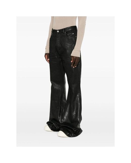 Rick Owens Gray Bolan Flared Jeans for men