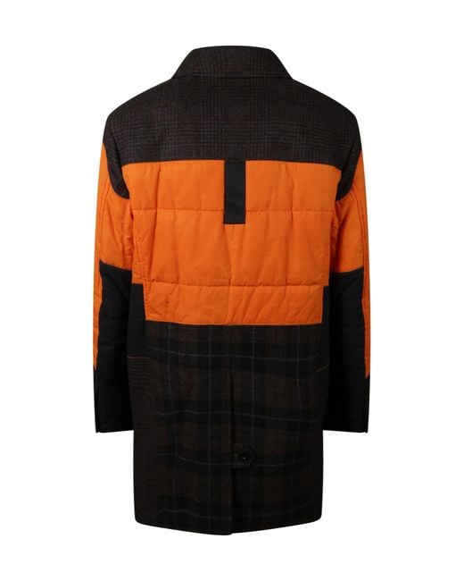 Junya Watanabe Orange Filson Logo Patch Coat for men