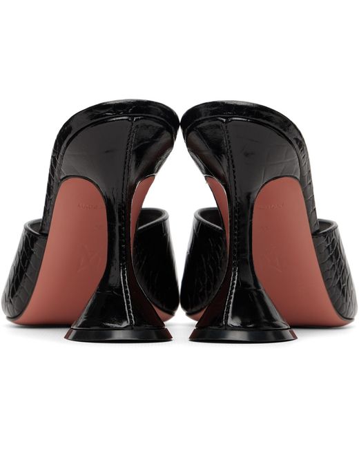 AMINA MUADDI Black Lupita 95 High-Heeled Sandals