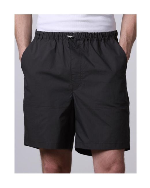 Roberto Collina Black Drawstring Shorts for men