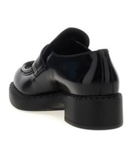 Prada Black 50Mm Chocolate Loafers