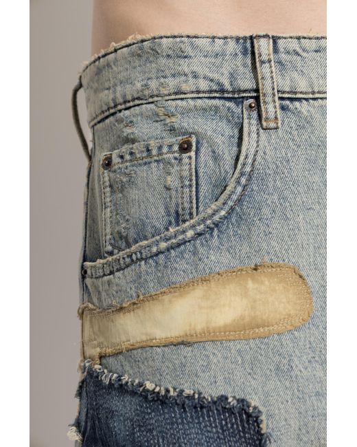 DSquared² Blue Patchwork Design Jeans for men