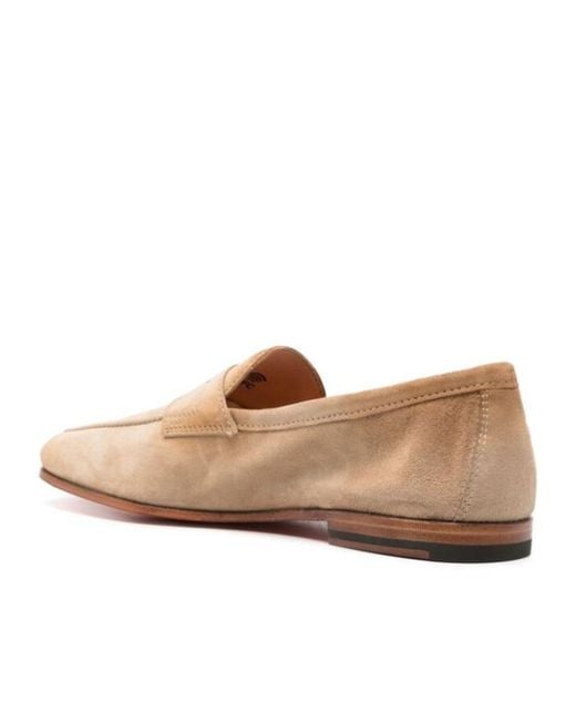 Santoni Natural Carlo Slip-On Loafers for men