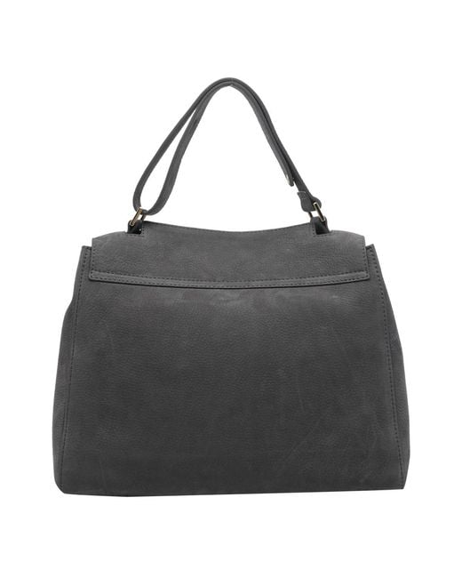 Orciani Black Sveva Top Handle Shoulder Bag