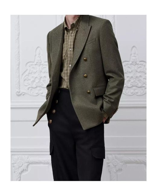 Dior Green Double-Breasted Jacket for men