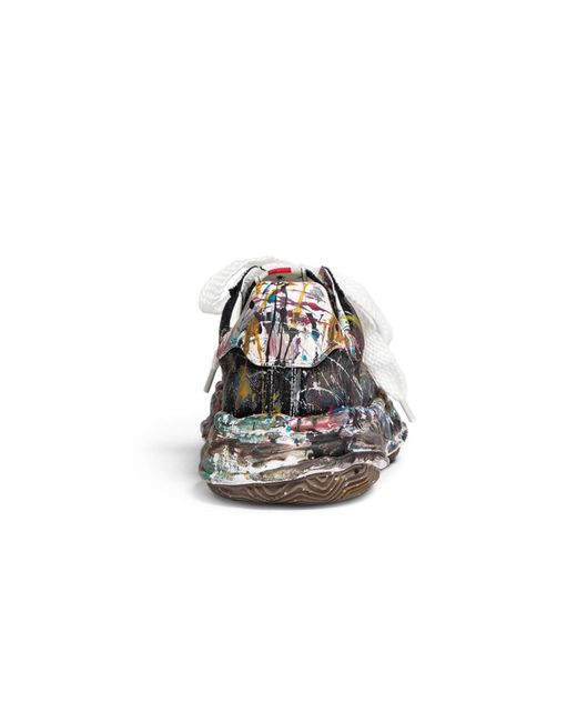 Maison Mihara Yasuhiro Black Paint-Splatter Sneakers for men