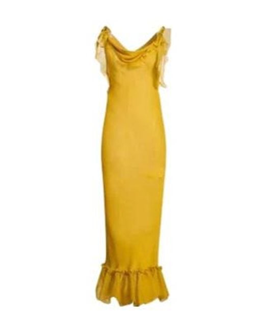 Saint Laurent Yellow Sleeveless Bodycon Dress