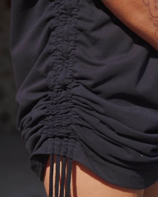 Baserange Black Drawstring Dress