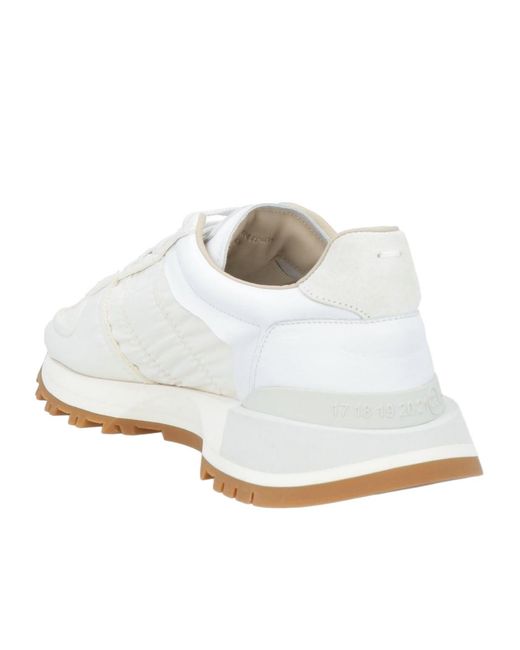 Maison Margiela White Minimalist Low-Top Sneakers
