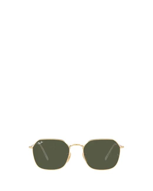 Ray-Ban Green Jim Square Frame Sunglasses for men