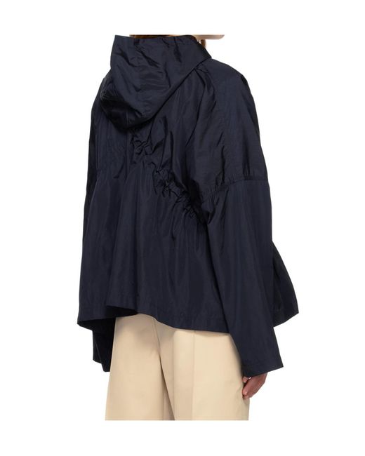 Studio Nicholson Blue Paz Zip-Up Hooded Jacket