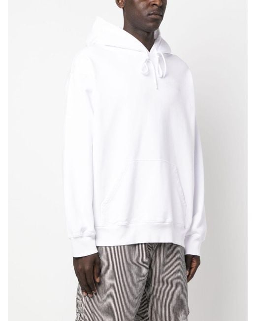 Carhartt White Babybrush Duck Drawstring Hoodie for men