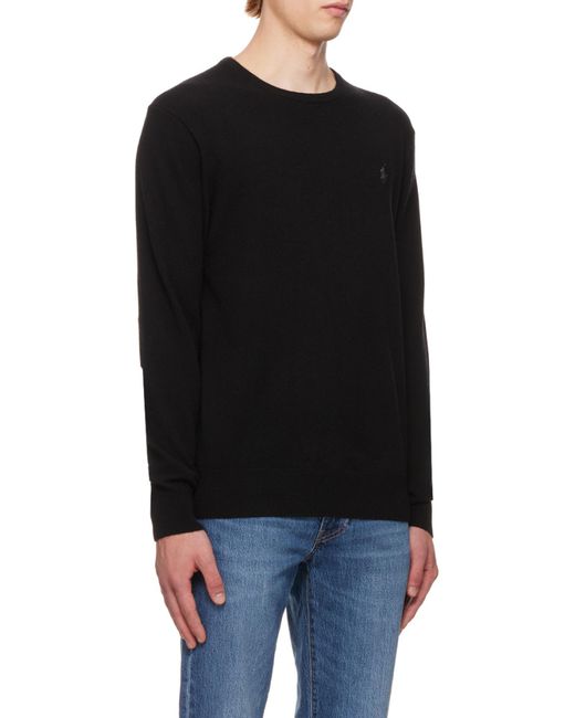 Polo Ralph Lauren Gray Polo Pony Embroidered Knitted Jumper for men