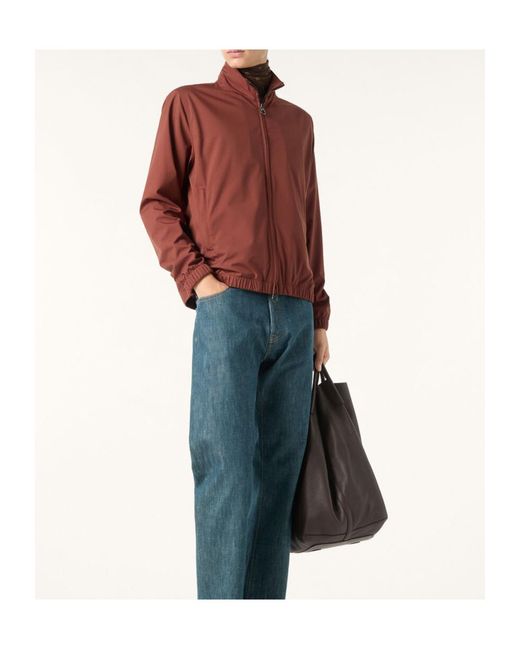 Loro Piana Red Bomber Jacket for men