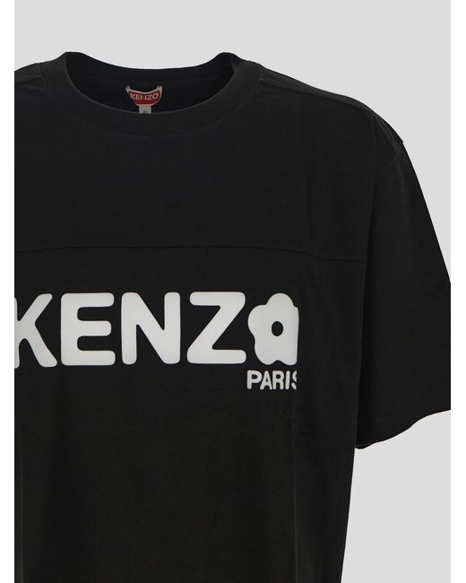 KENZO Black 'Boke Flower 2.0' Oversized T-Shirt for men