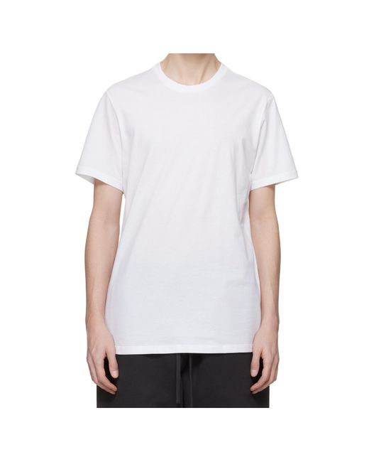 Skims White Three-Pack Of Basics Lightweight T-Shirts for men