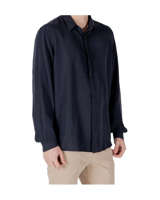 Antony Morato Blue Long-Sleeved Shirt for men