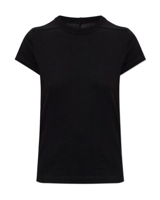 Rick Owens Black Short Sleeved Crewneck T-Shirt