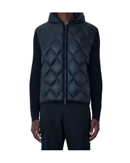 Moncler Blue Quilted Jacket for men