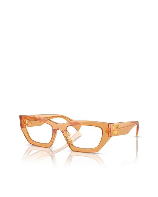 Miu Miu Natural Geometric-Frame Glasses