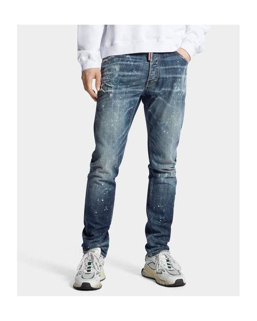 DSquared² Blue Medium Galaxy Wash Cool Guy Jeans for men