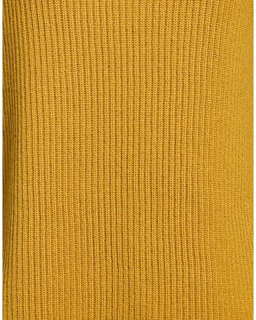 Max Mara Yellow Solid Color Knit Top