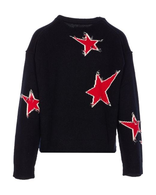 Zadig & Voltaire Black Stars Crewneck Jumper