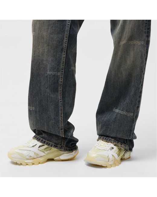 Balenciaga White Platform Sneakers