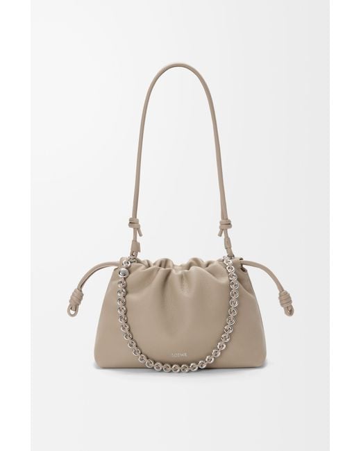 Loewe Gray Flamenco Medium Shoulder Bag