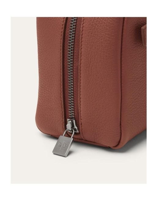 Loro Piana Red Medium Extra Travel Pouch for men