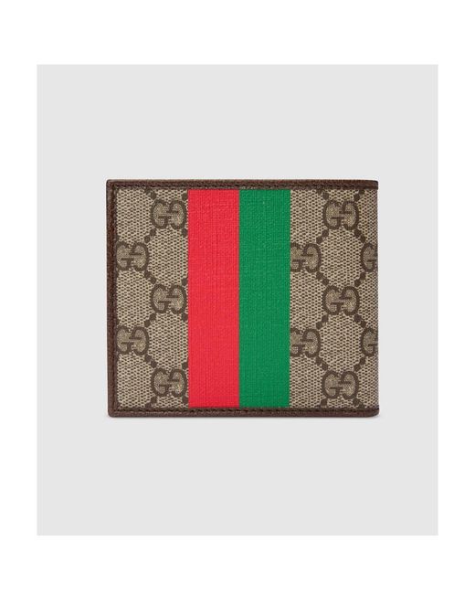 Gucci Red Tiger Canvas Wallet for men