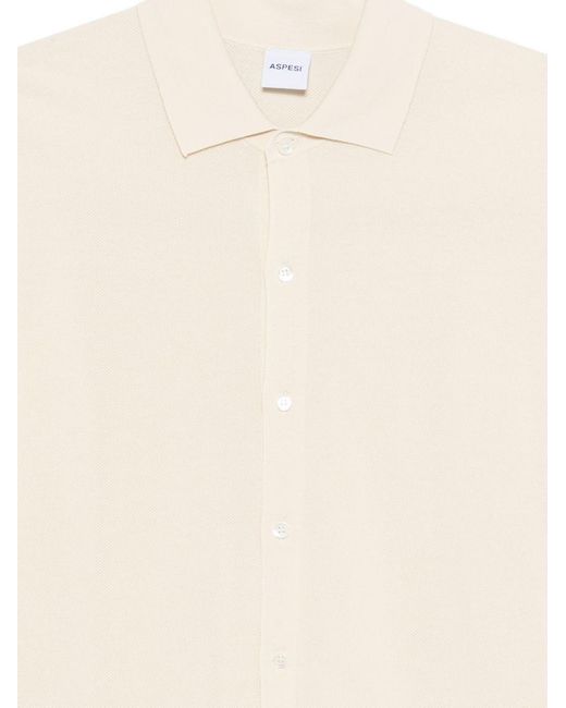 Aspesi Natural Button-Up Sweater for men