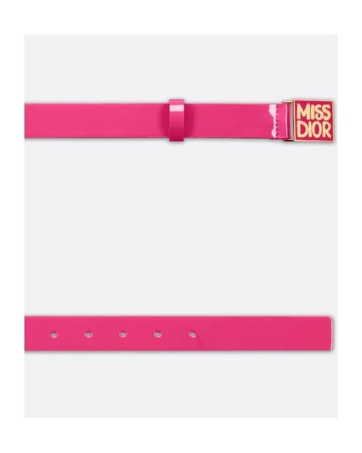 Dior Pink Miss Graffiti Belt
