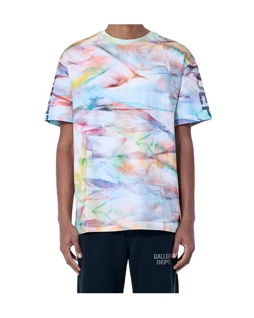 GALLERY DEPT. Blue Crew Neck T-Shirt for men