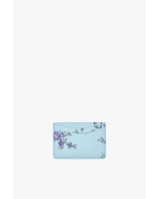 Ganni Blue Bou Card Holder