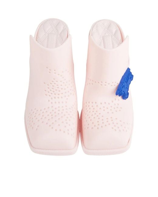 Burberry Pink Simple Mule Shoes