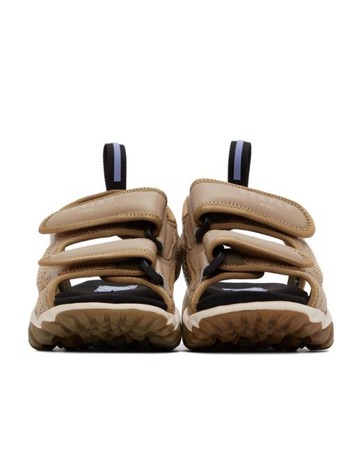 McQ Alexander McQueen Brown Logo And Buckle Sandals for men