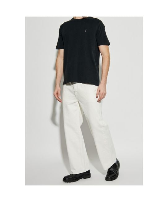 AllSaints Black Three-Pack Brace T-Shirts for men