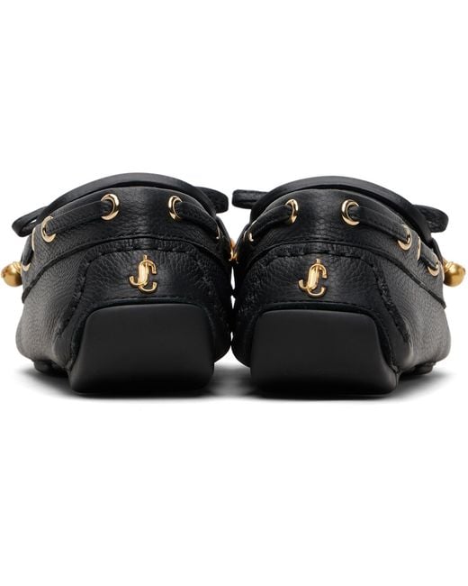Jimmy Choo Black Manon F Loafers