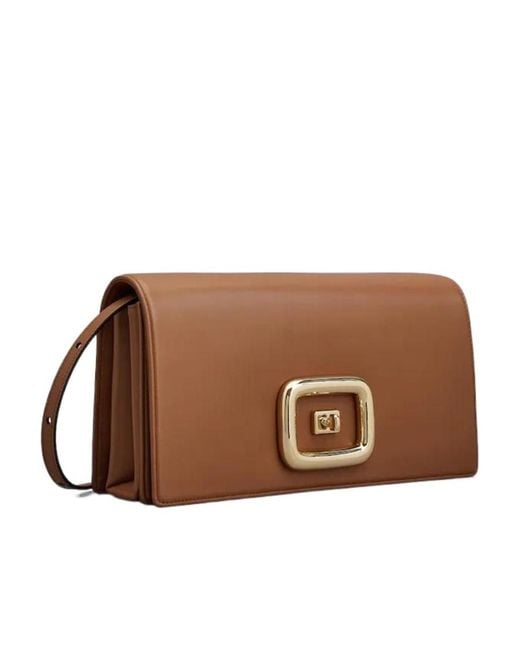 Roger Vivier Brown Viv' Choc Crossbody Bag