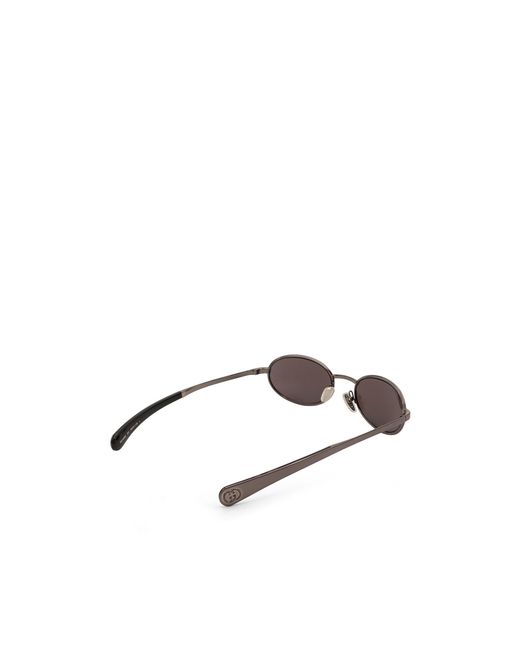 Gucci White Oval Frame Sunglasses