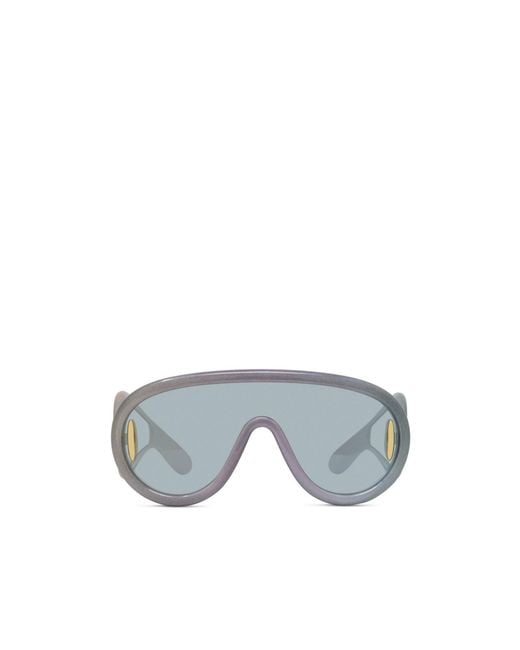 Loewe Gray Shield Frame Sunglasses