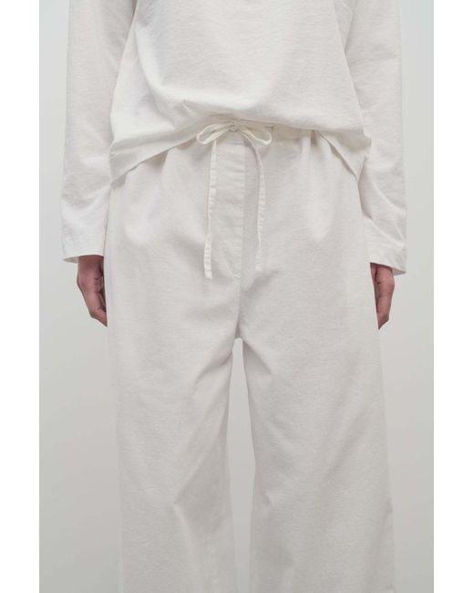 The Row White Enea Pant