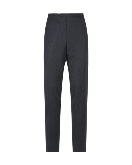 Canali Gray Belt Loop Track Pants for men