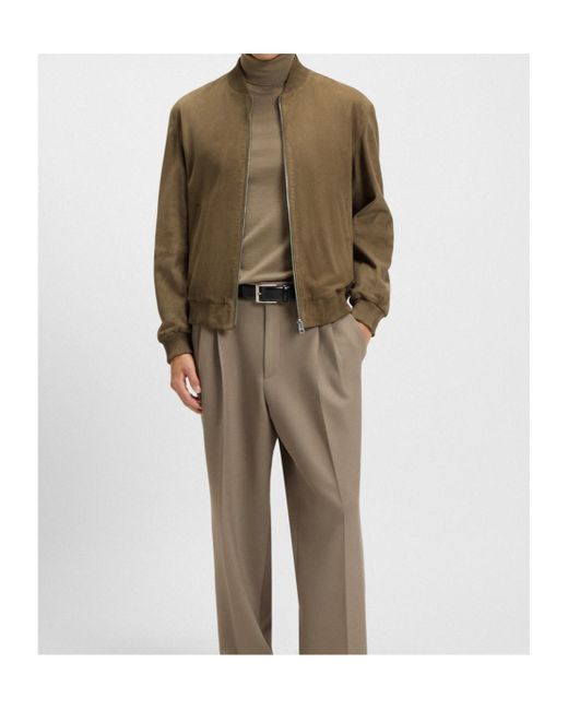 Boss Green Boss H Muller Zipped Bomber Jacket for men