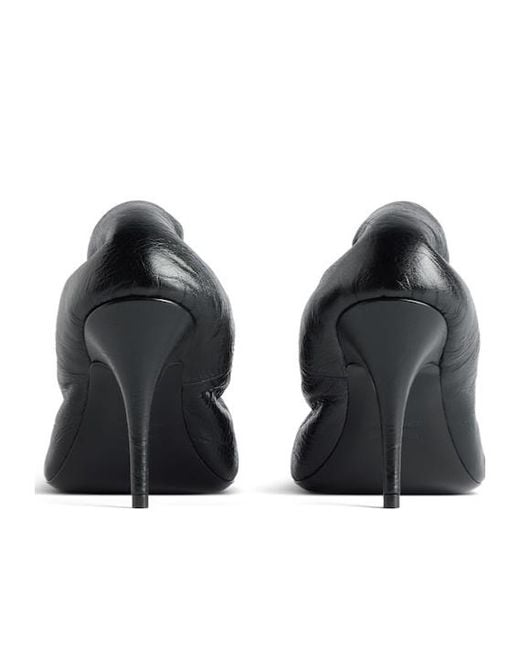 Balenciaga White Monaco Bb Logo Plaque Pumps
